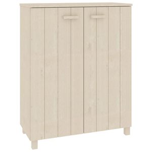 vidaXL Armoire &agrave; chaussures HAMAR Marron miel 85x40x108 cm Pin massif