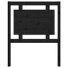 vidaXL Tête de lit Noir 80,5x4x100 cm Bois massif de pin