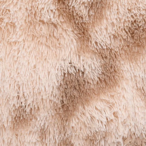 vidaXL Tapis &agrave; poils longs Cr&egrave;me 170x120 cm