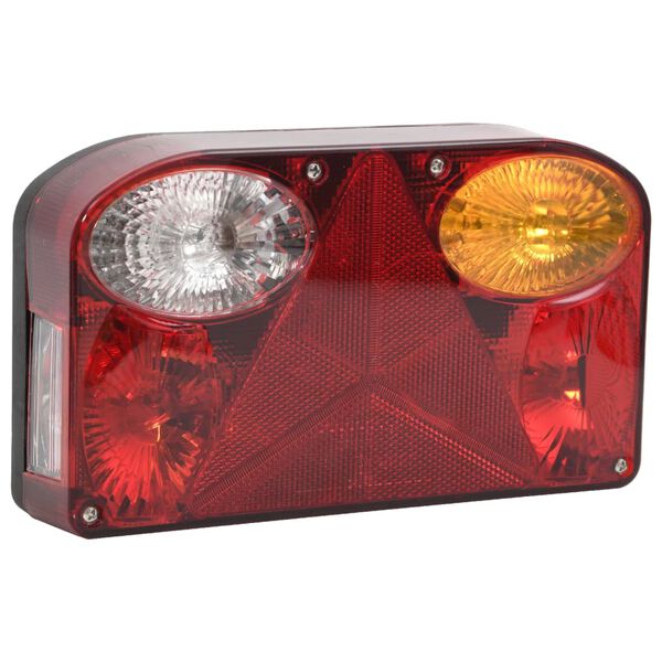 vidaXL Feux de remorque 2 pcs Rouge 23x6x13 cm 12V ampoule classique