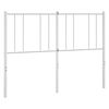 vidaXL T&ecirc;te de lit de remplacement m&eacute;tal blanc 135 cm