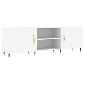 vidaXL Meuble TV blanc 150x30x50 cm bois d'ing&eacute;nierie