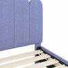 vidaXL Cadre de lit pour enfants avec t&ecirc;te de lit Bleu denim