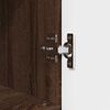 vidaXL Cabinet de salle de bain avec porte Ch&ecirc;ne brun 30 x 35 x 95 cm
