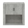 vidaXL Armoire murale Gris b&eacute;ton 80x33x80 cm Bois d'ing&eacute;nierie