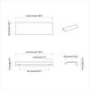 vidaXL Poign&eacute;e 725 pcs Noir 120 x 39.6 x 17 mm Aluminium