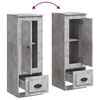 vidaXL Buffet haut gris béton 36x35,5x103,5 cm bois d'ingénierie