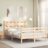 vidaXL Cadre de lit sans matelas bois massif
