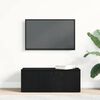 vidaXL Meuble TV avec tiroir Ch&ecirc;ne noir 80x34x30 cm Bois d'ing&eacute;nierie