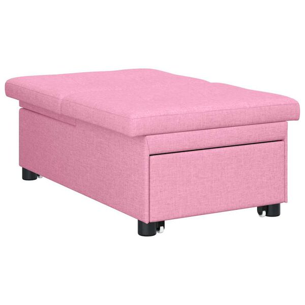 vidaXL Canap&eacute;-lit escamotable Rose 194 x 50 x 82 cm Contreplaqu&eacute;