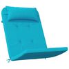 vidaXL Coussins de chaise Uni 2 pcs Turquoise 58 x 77 x 4,5 cm
