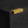 vidaXL Buffet noir 40x33x110 cm bois d'ing&eacute;nierie