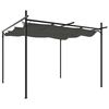 vidaXL Pergola avec toit r&eacute;tractable anthracite 295x292x230 cm