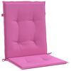 vidaXL Coussins de chaise &agrave; dossier bas lot de 2 rose tissu
