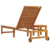 vidaXL Transat 2 pcs Marron 35 x 35 x 34cm Bois d'acacia massif