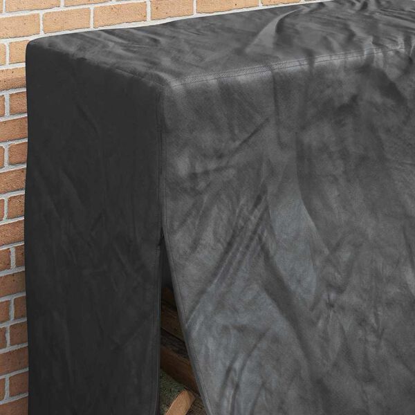 vidaXL Housse pour range-b&ucirc;ches Uni Noir 61 x 122 x 106 cm tissu