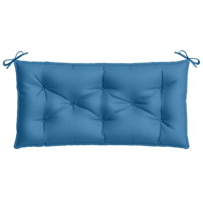 vidaXL Coussins de banc de jardin lot de 2 bleu mélangé tissu