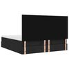 VidaXL Cadre de lit ottoman avec matelas noir 160x200 cm tissu