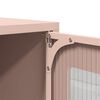 vidaXL Meuble TV rose 100,5x39x60,5 cm acier