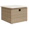vidaXL Ensemble de canap&eacute; de jardin avec coussin 6 pcs Beige polyrotin