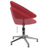 vidaXL Chaise pivotante de bureau Rouge bordeaux Tissu