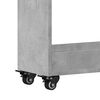 vidaXL Armoire avec roues gris b&eacute;ton 60x22x79 cm bois d'ing&eacute;nierie