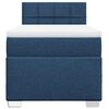 vidaXL Sommier &agrave; lattes de lit avec matelas Bleu 80x200 cm Tissu