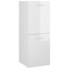 vidaXL Ensemble de meubles de salle de bain Blanc brillant Agglom&eacute;r&eacute;