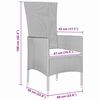 vidaXL Ensemble de salle &agrave; manger pour jardin 3 pcs Beige polyrotin