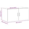 vidaXL Armoire murale ch&ecirc;ne sonoma 80x42,5x40 cm bois d'ing&eacute;nierie