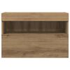 vidaXL Meuble TV mural 2 pcs ch&ecirc;ne artisanal 60 x 30 x 40 cm