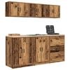 vidaXL Armoires de garage 6 pcs vieux bois bois d'ingénierie