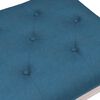 vidaXL Banc Bleu 110x40x49 cm Velours