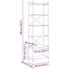 vidaXL &Eacute;tag&egrave;re Ch&ecirc;ne artisanal 40 x 30 x 85 cm Bois d'ing&eacute;nierie
