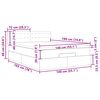 vidaXL Cadre de lit ottoman et matelas gris clair 140x190 velours