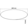 vidaXL Dessus de table ronde en verre tremp&eacute; 600 mm
