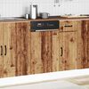vidaXL Panneau de lave-vaisselle Lucca vieux bois bois d'ing&eacute;nierie