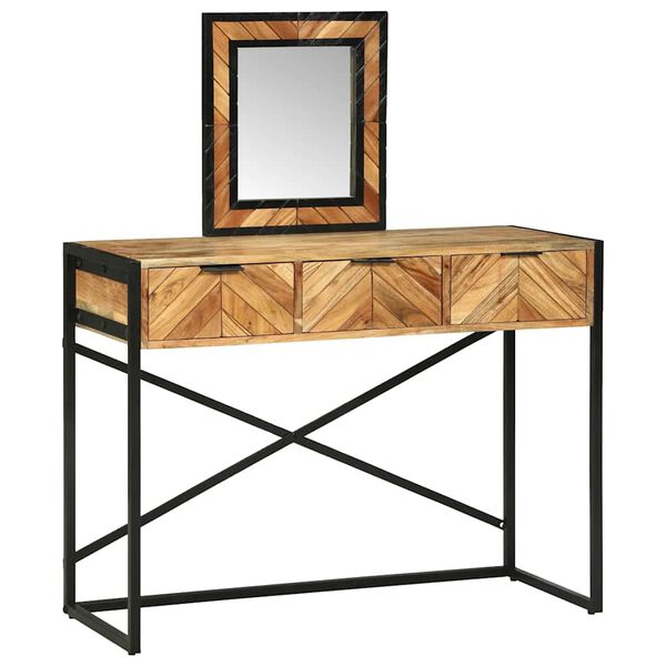 vidaXL Table de Toilette Marron 100 x 40 x 120 cm Bois d'Acacia Massif