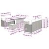 vidaXL Ensemble de canap&eacute; de jardin 8 pcs Gris 90 x 55 x 71 cm
