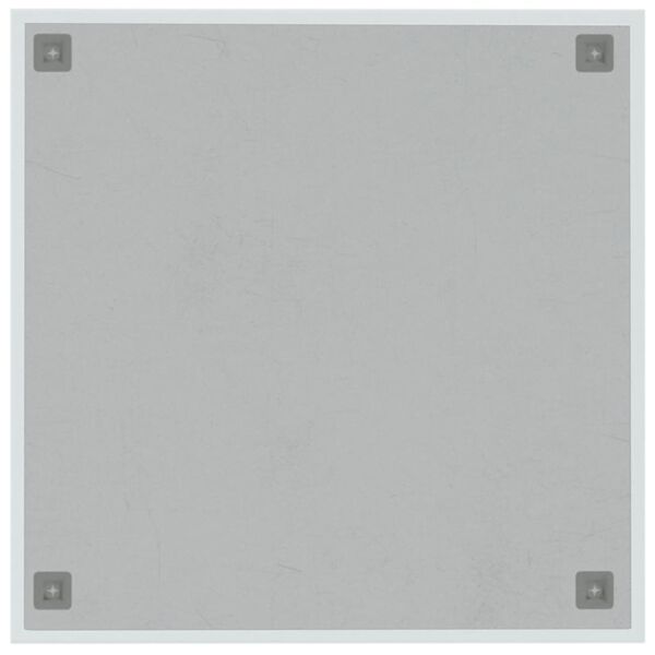 vidaXL Tableau noir magn&eacute;tique mural blanc 60x60 cm verre tremp&eacute;