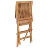 vidaXL Chaises pliables de jardin lot de 4 Bois de teck solide