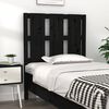 vidaXL T&ecirc;te de lit Noir 80,5x4x100 cm Bois massif de pin