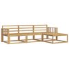 vidaXL Ensemble de canap&eacute;s d'ext&eacute;rieur 4 pc Blanc Bois d'Acacia Massif