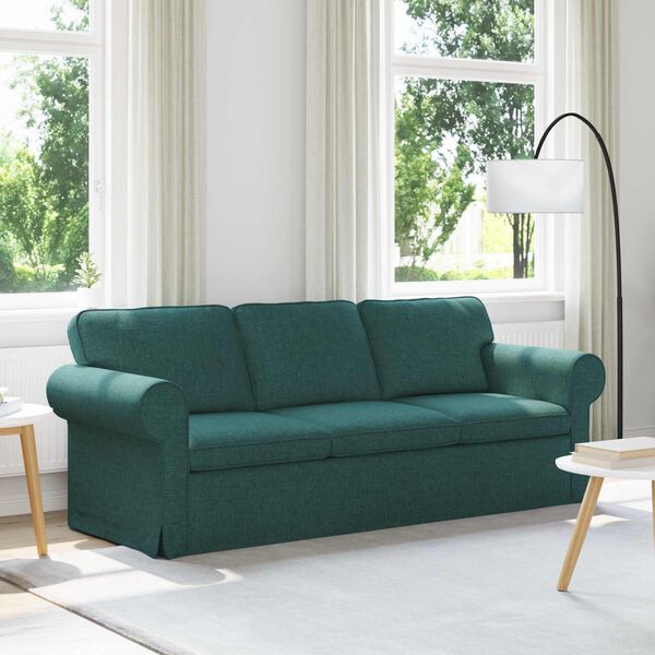 vidaXL Canap&eacute; 180cm Vert fonc&eacute; M&eacute;tал