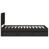 vidaXL Cadre de lit Noir 90 x 200 cm Bois de pin massif