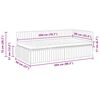 vidaXL Cadre de lit d'angle avec matelas 2 pcs Turquoise Velours
