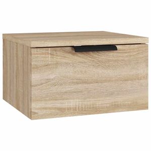 vidaXL Table de chevet murale Ch&ecirc;ne sonoma 34x30x20 cm