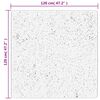 vidaXL Tapis OVIEDO &agrave; poils courts anthracite 120x120 cm