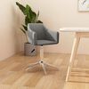 vidaXL Chaise pivotante de salle &agrave; manger Gris clair Tissu