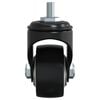 vidaXL Roues pivotantes 4 pcs noir 35 mm fer